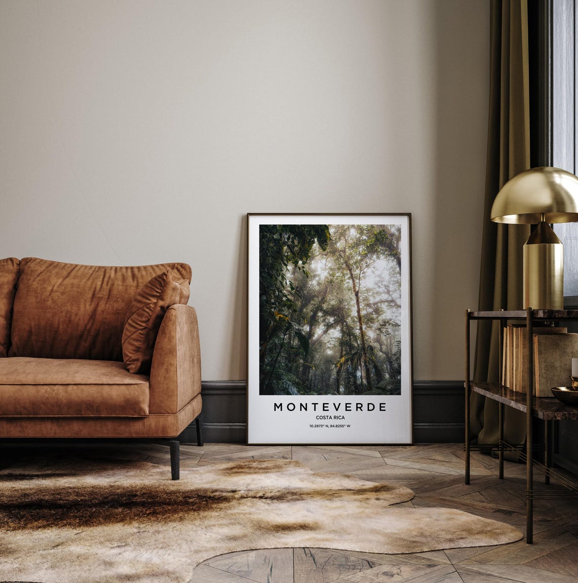 Monteverde Costa Rica Misty Cloud Forest With Beams of Light Poster - Image 3