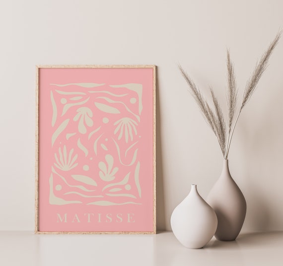 Matisse Print Pastel Pink Cut Outs Matisse Print Matisse Cut Out Matisse Print Henri Matisse Vintage A2 A3 A4 A5
