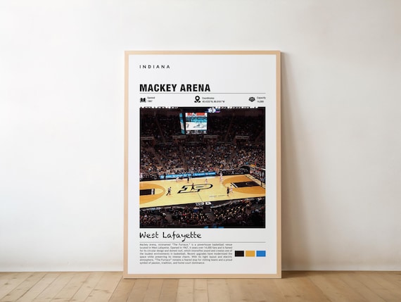 Mackey Arena Indiana Poster, West Lafayette Views