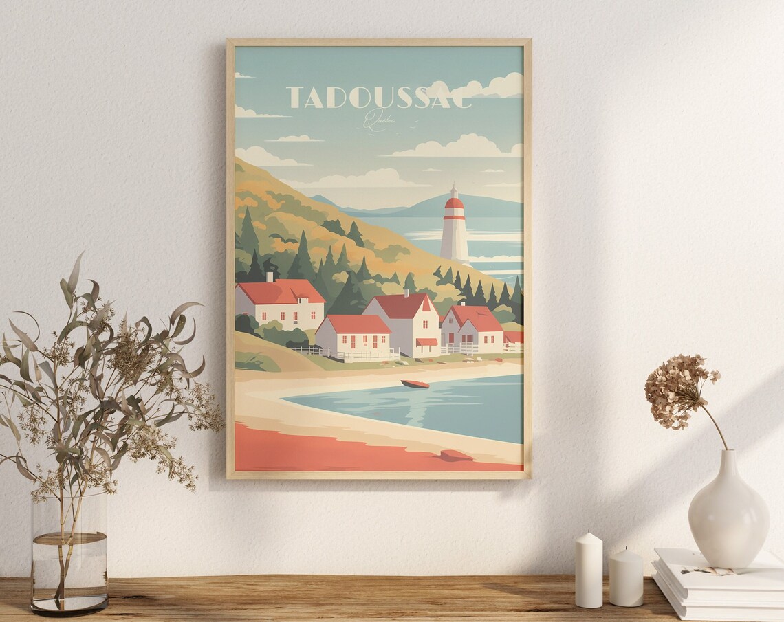 Tadoussac Coastal Poster, Whale Sand Dune Canada
