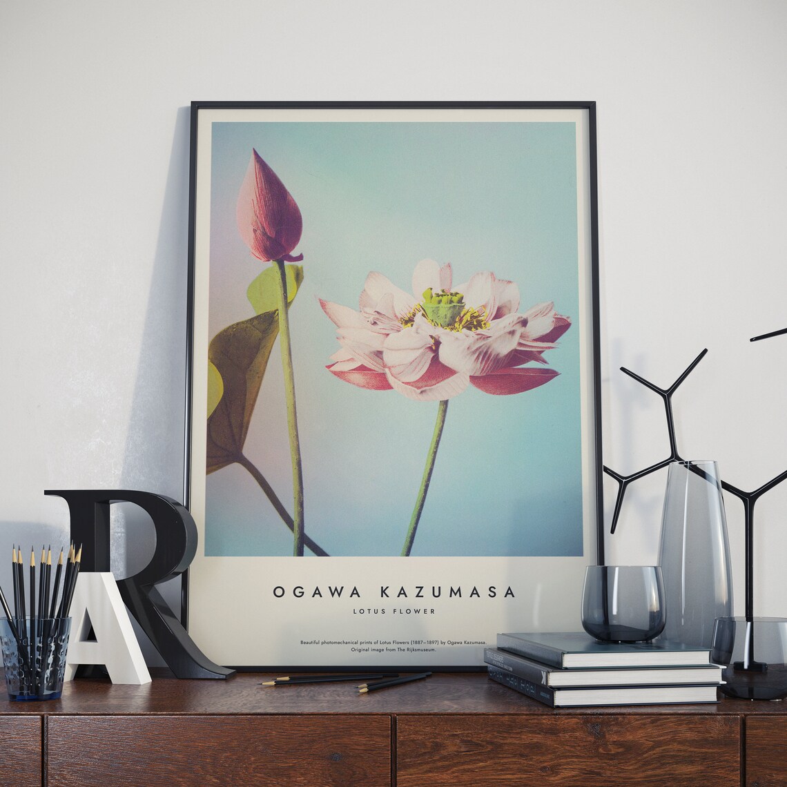Flower by Ogawa Kazumasa, Vintage Japanese Poster