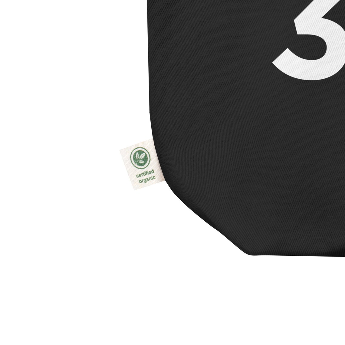 The 305 Miami Florida Black Tote Bag with Bold White Block Print - Image 4