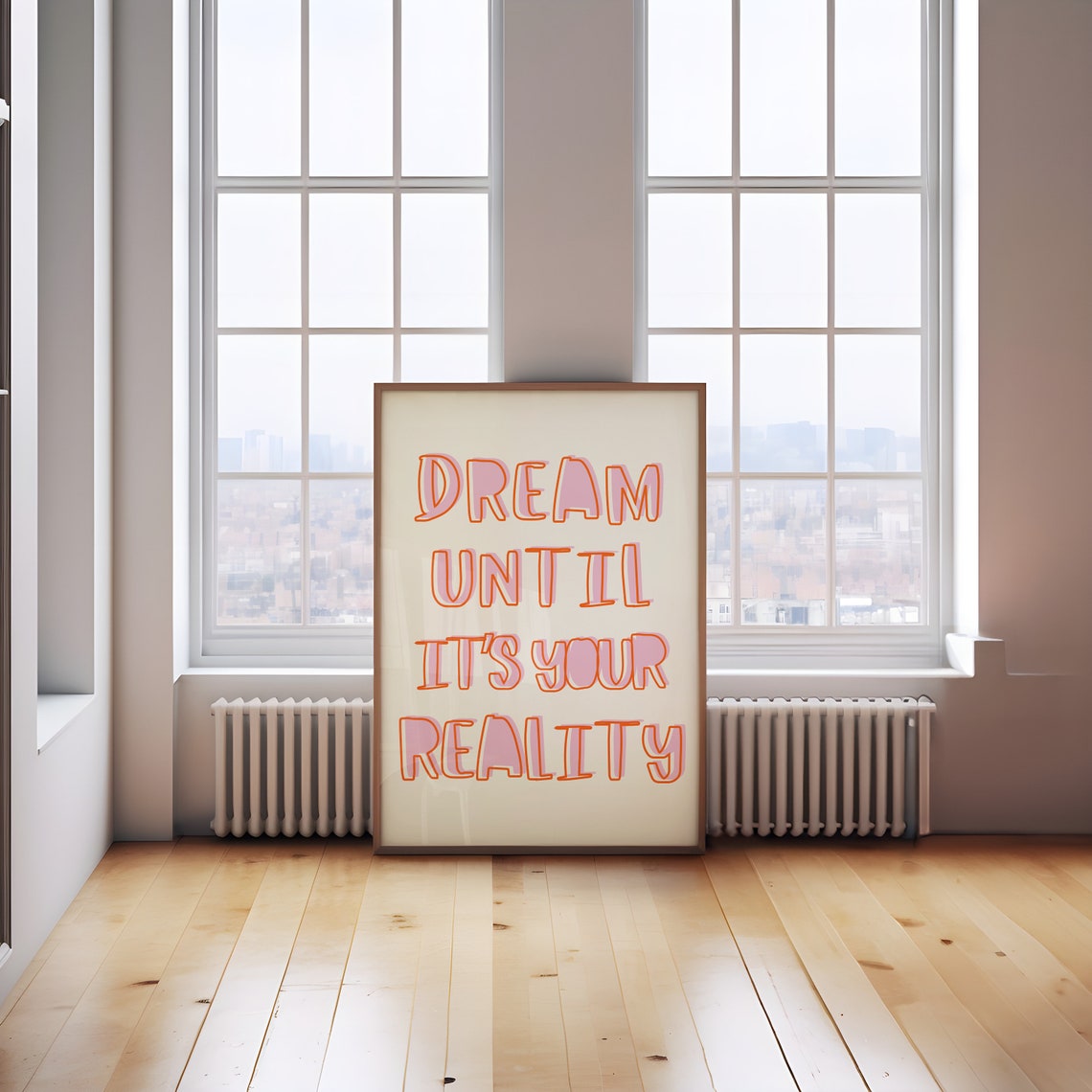 Dream Until Its Your Reality Print Dream Big Poster Gifts For Creatives - Image 2