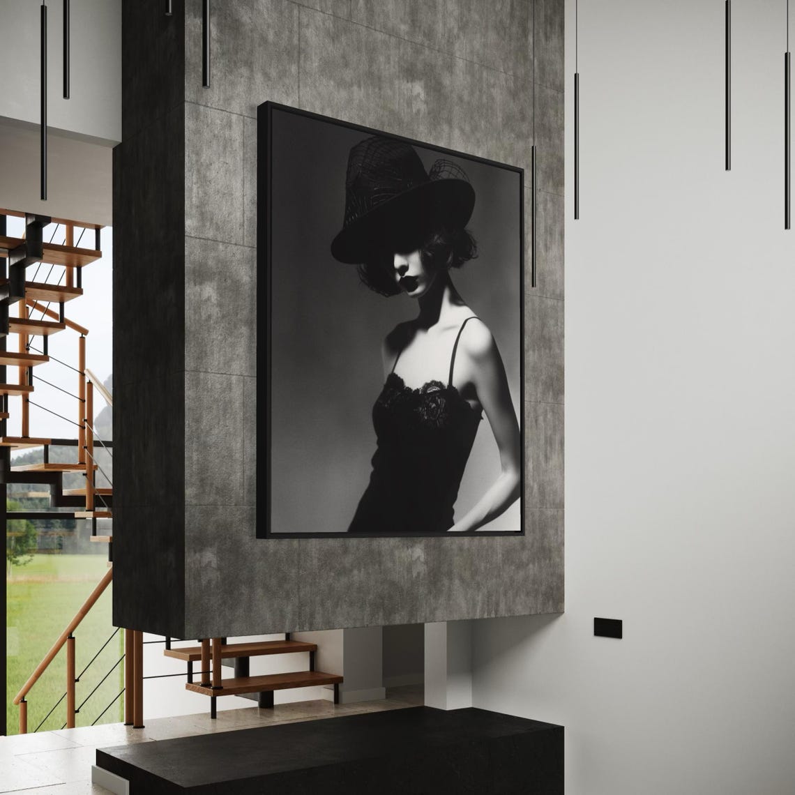 Vintage Fashion Photo Wall Art Black And White Print Lipstick Wall Art Old Hollywood Art Feminist Poster Fashion Wall Decor - Image 5