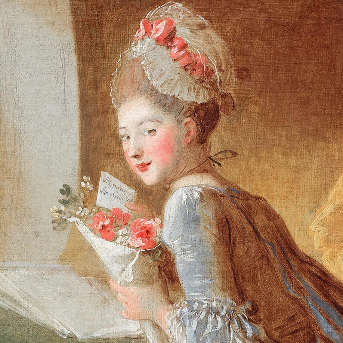 Valentines Day Vintage Coquette Rococo Art Print - Image 3