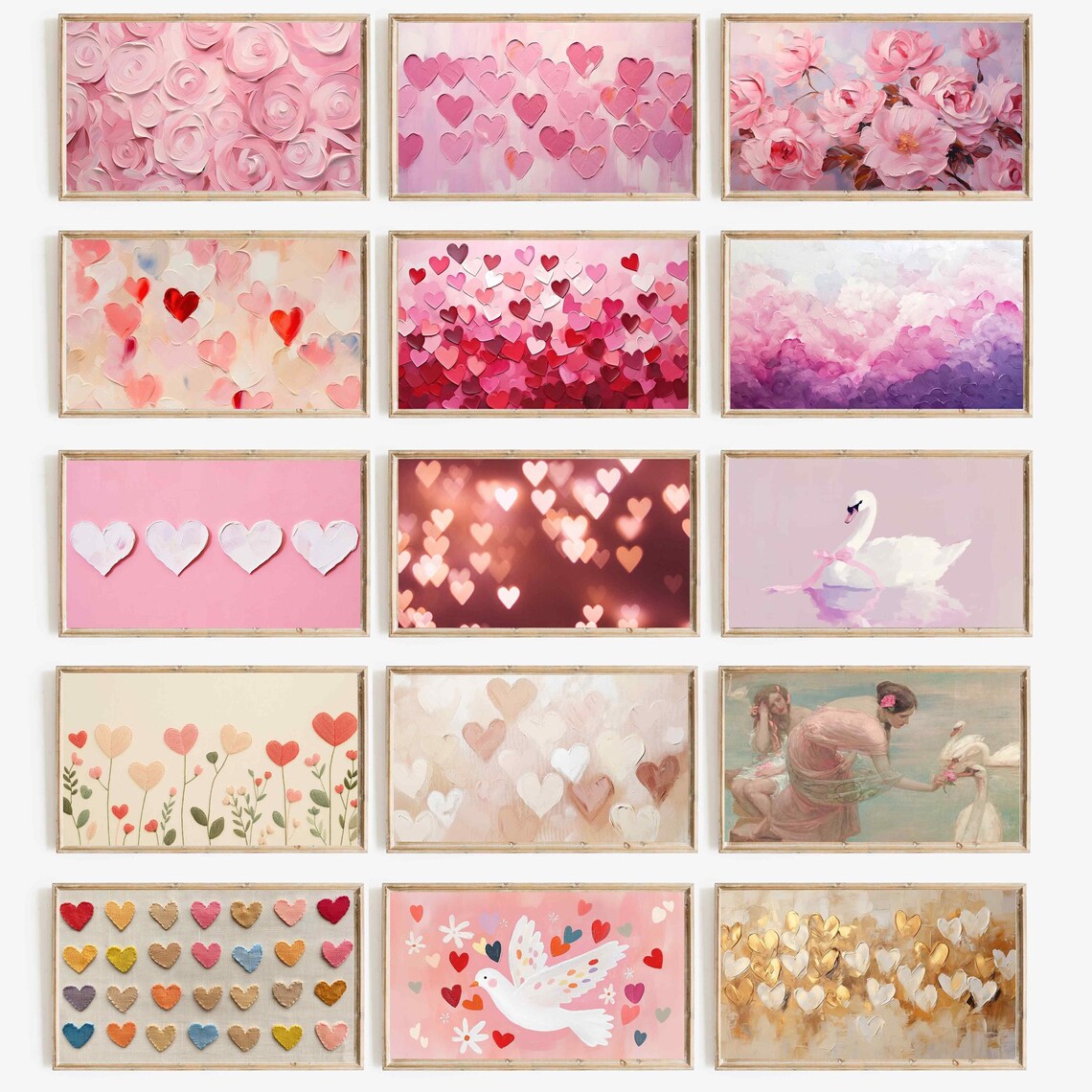 Spring Floral TV Background Bundle, Holiday Wall Art - Image 3