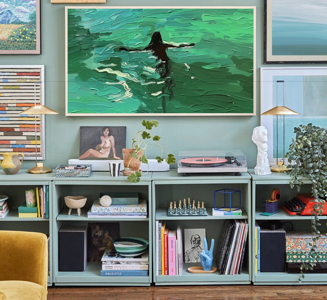 Summer Frame TV Art, Colorful Abstract Art Print - Image 4