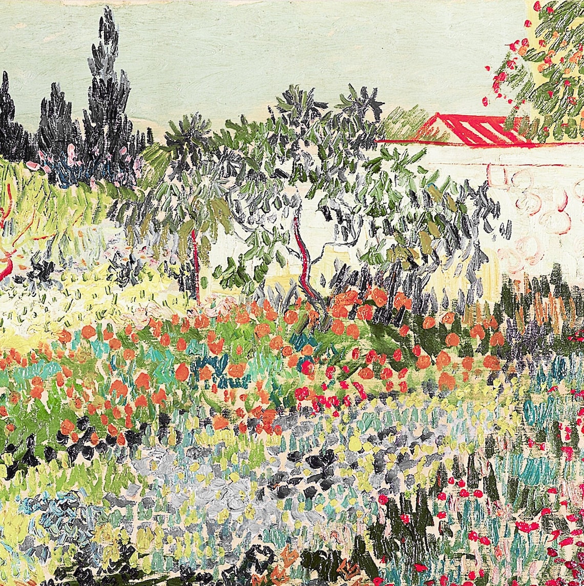 Van Gogh Spring Landscape Art Print, Vintage Floral - Image 2