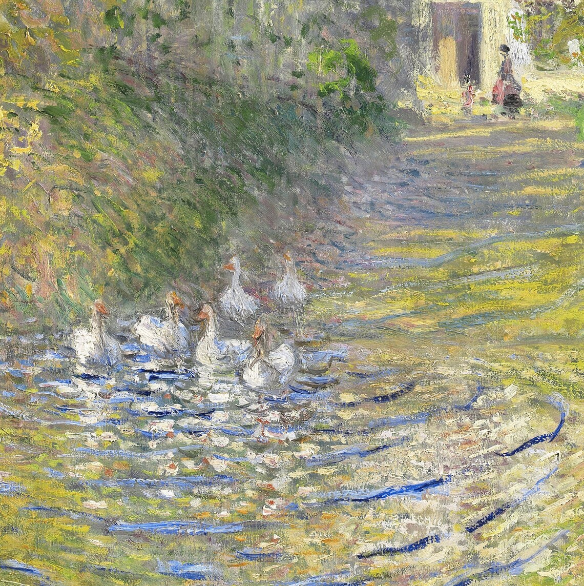 Spring Goose Painting, Vintage Cottagecore Art Print - Image 3
