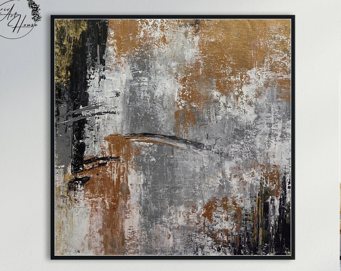 Abstract Dark Art Oil Painting Wall Art Print