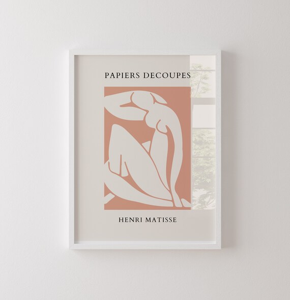 Henri Matisse Papiers Decoupes Terracotta Nude Cut-Out Poster