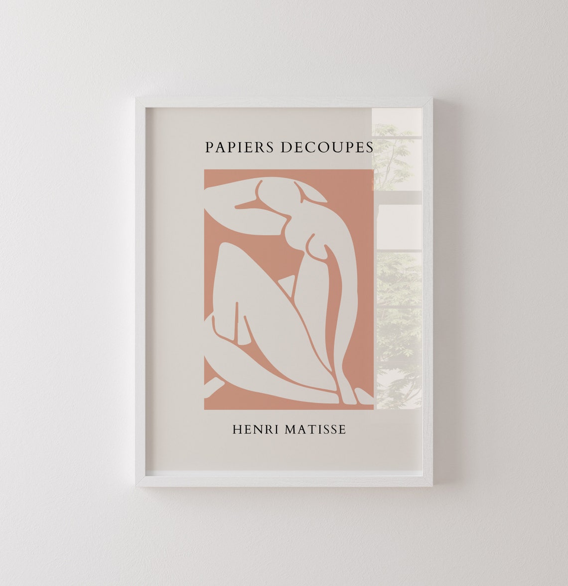 Henri Matisse Papiers Decoupes Terracotta Nude Cut-Out Poster