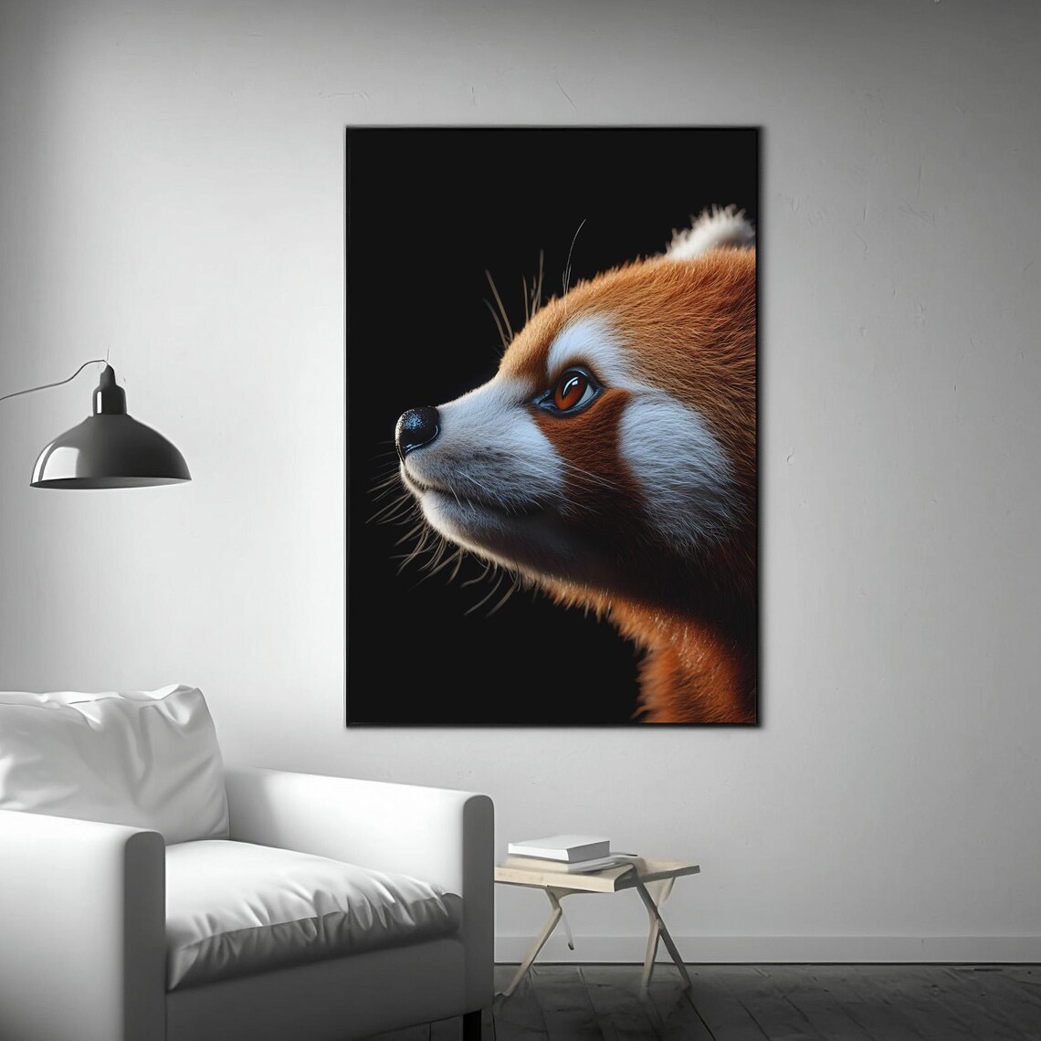 Red Panda Photo Poster, Minimal Modern Wildlife - Image 3