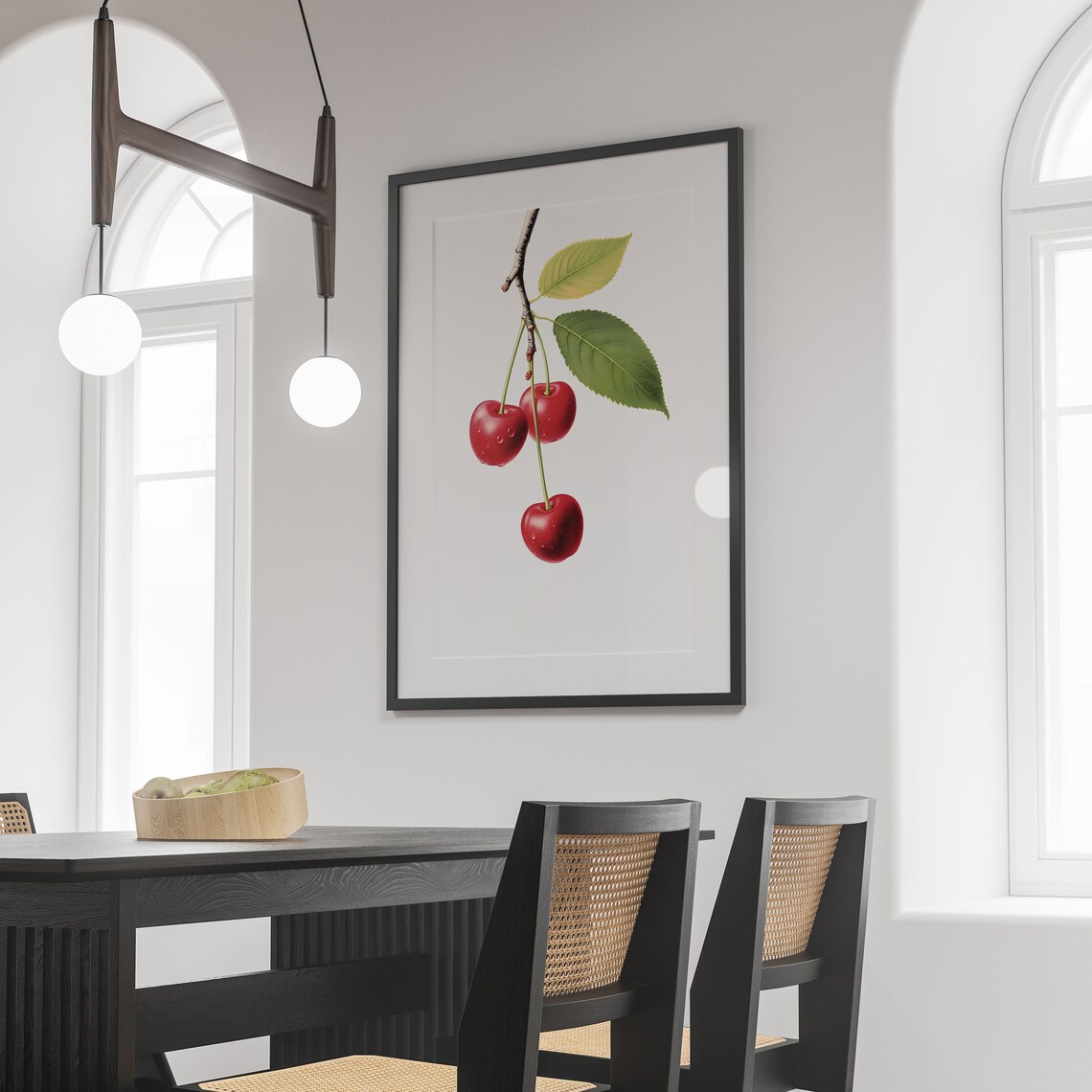 Cherry Branch Vintage Botanical Art Print - Image 3