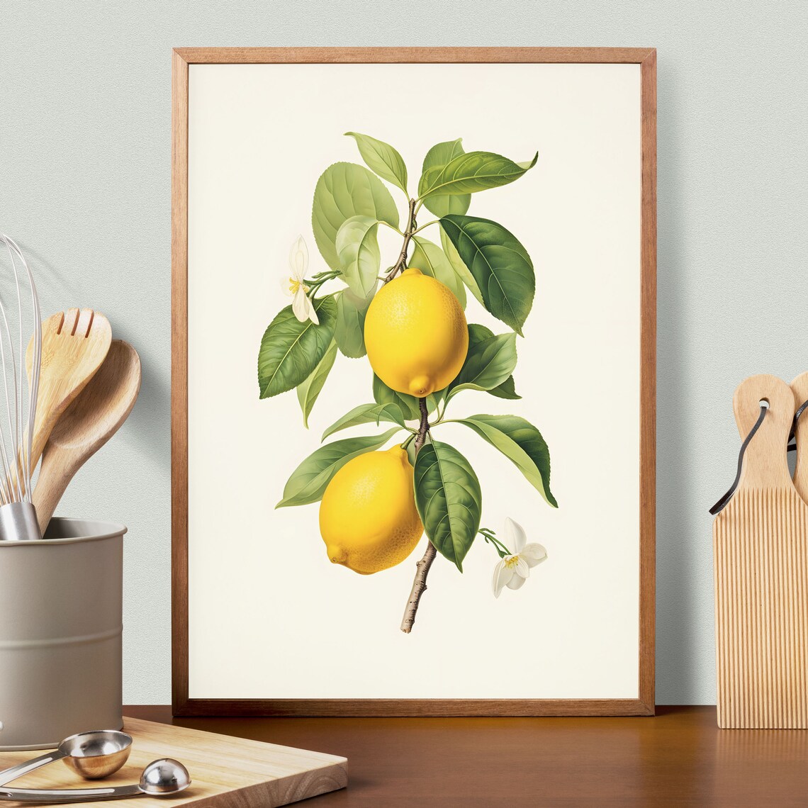 Vintage Lemon Branch Botanical Fruit Poster - Image 3