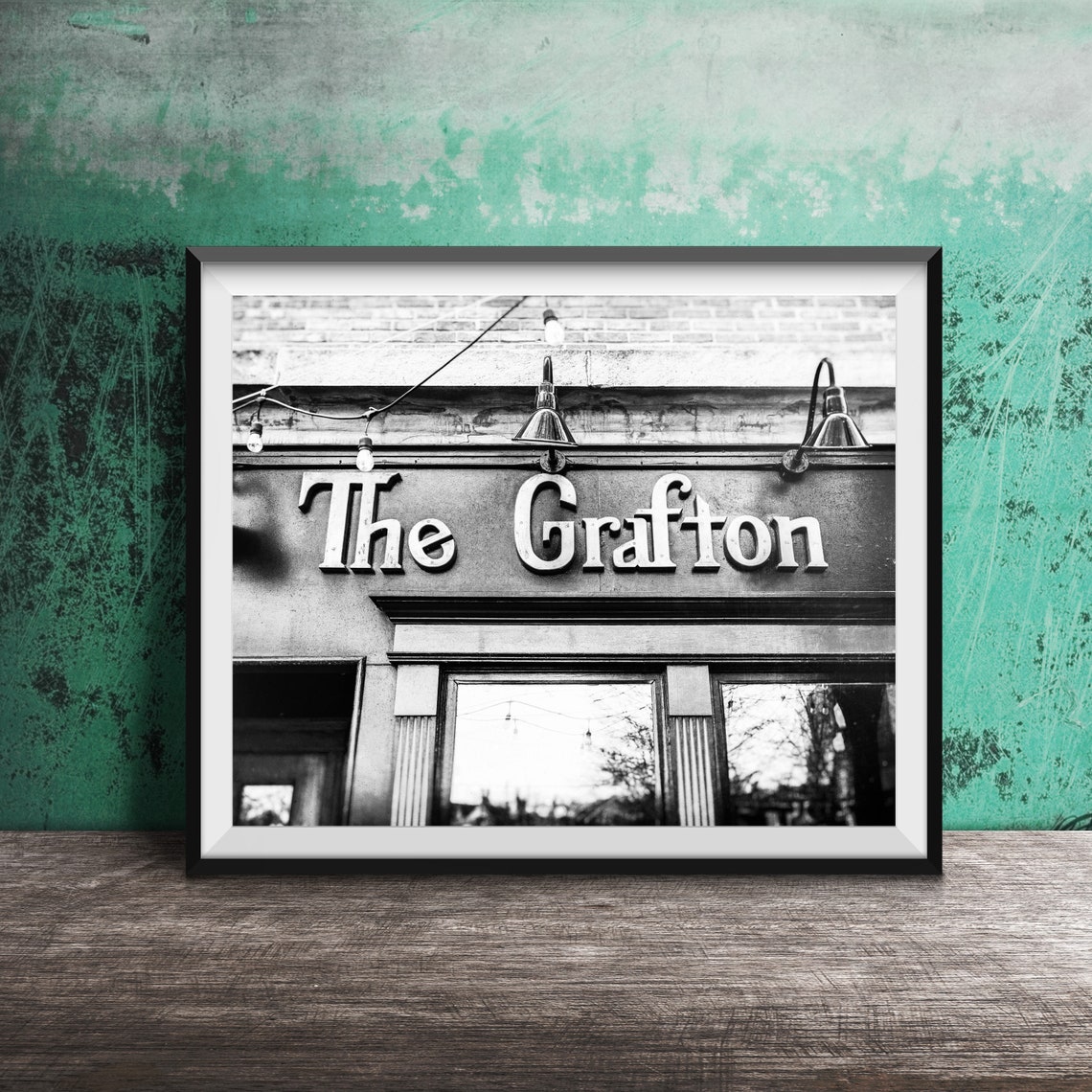 The Grafton Irish Pub Storefront Sign Chicago Lincoln Square Poster - Image 2