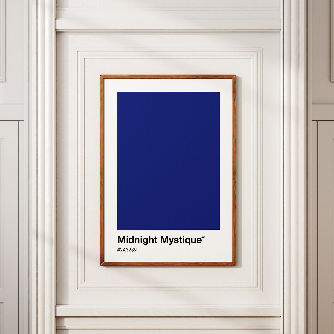 Midnight Blue Pantone Color Print, Trendy Wall Art - Image 3