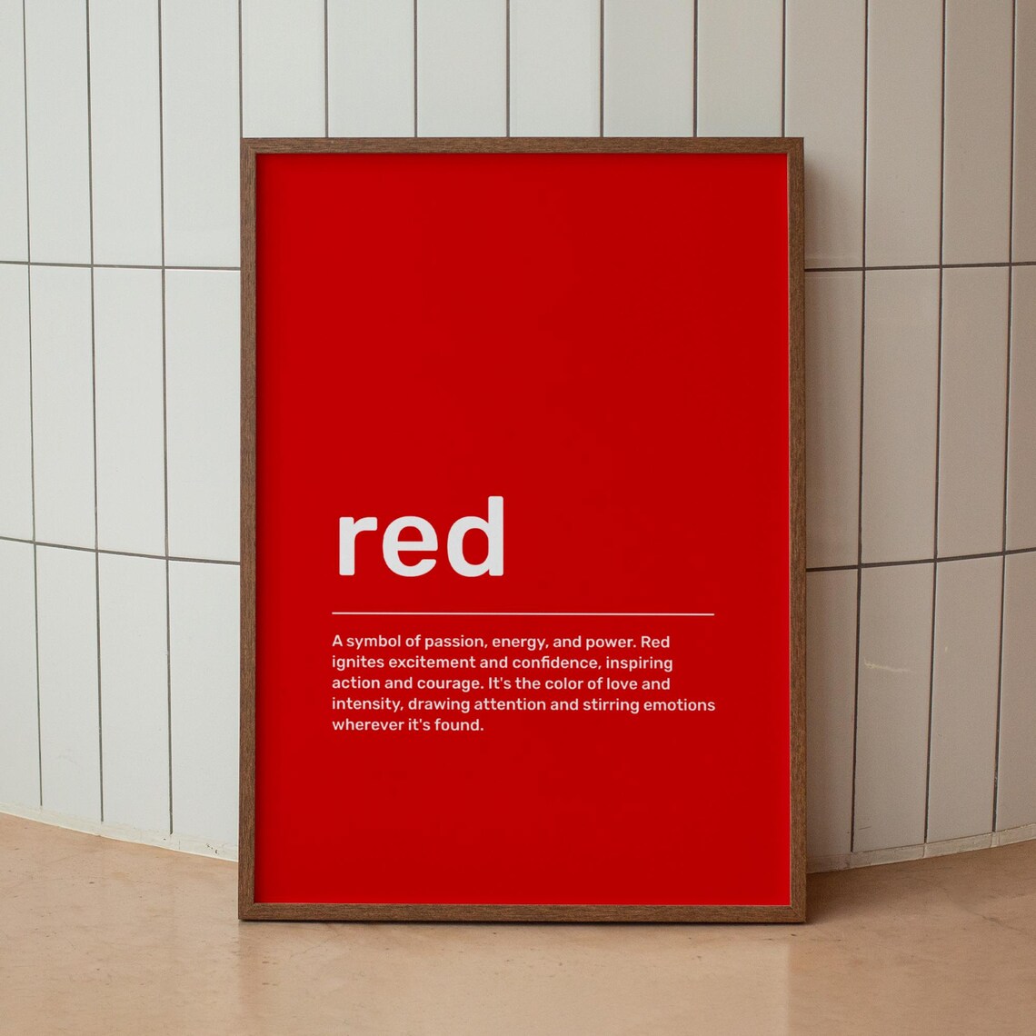 Red Definition Poster, Dictionary-Inspired Wall Decor - Image 3