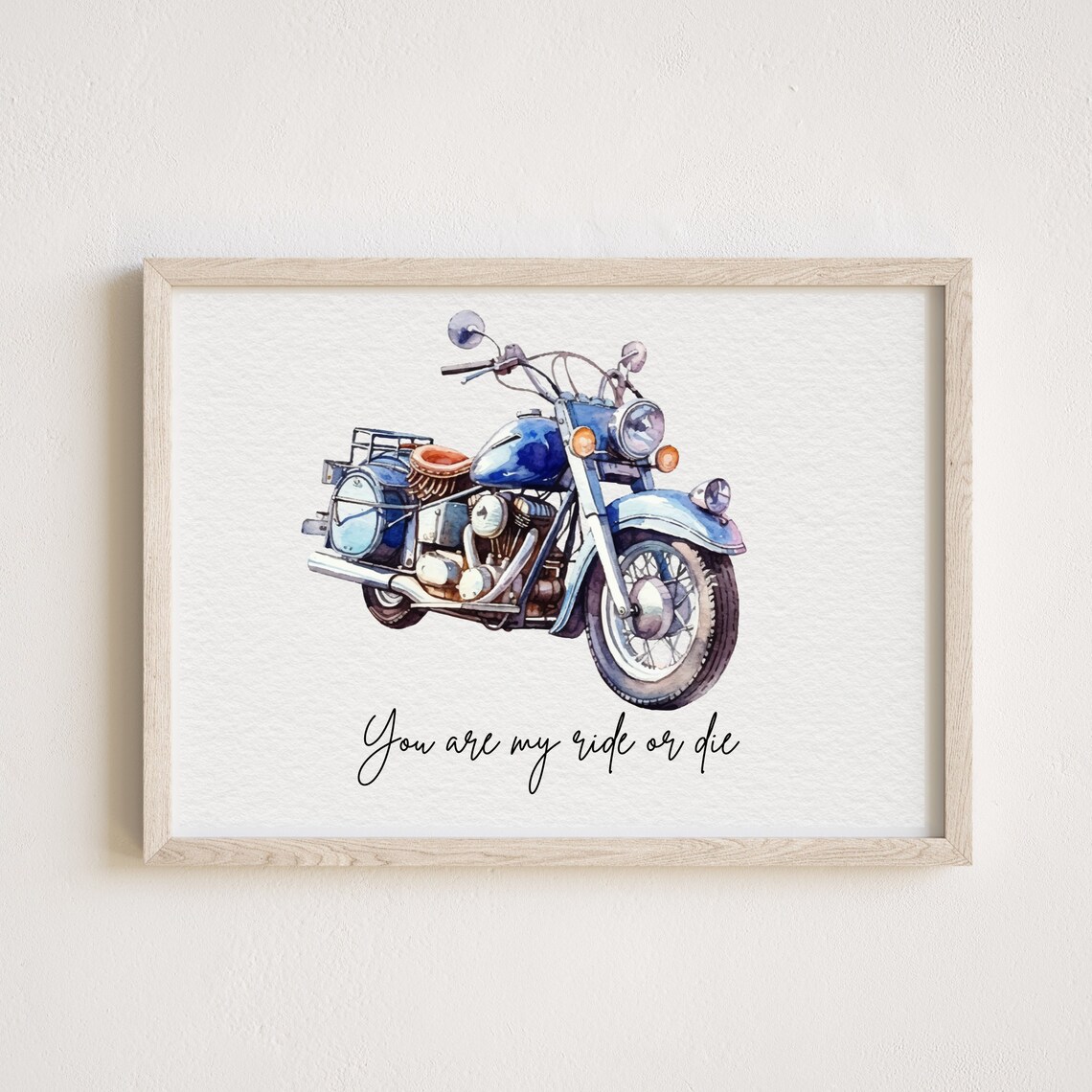 Motorcycle From Photo Custom Watercolor Portrait - Image 3