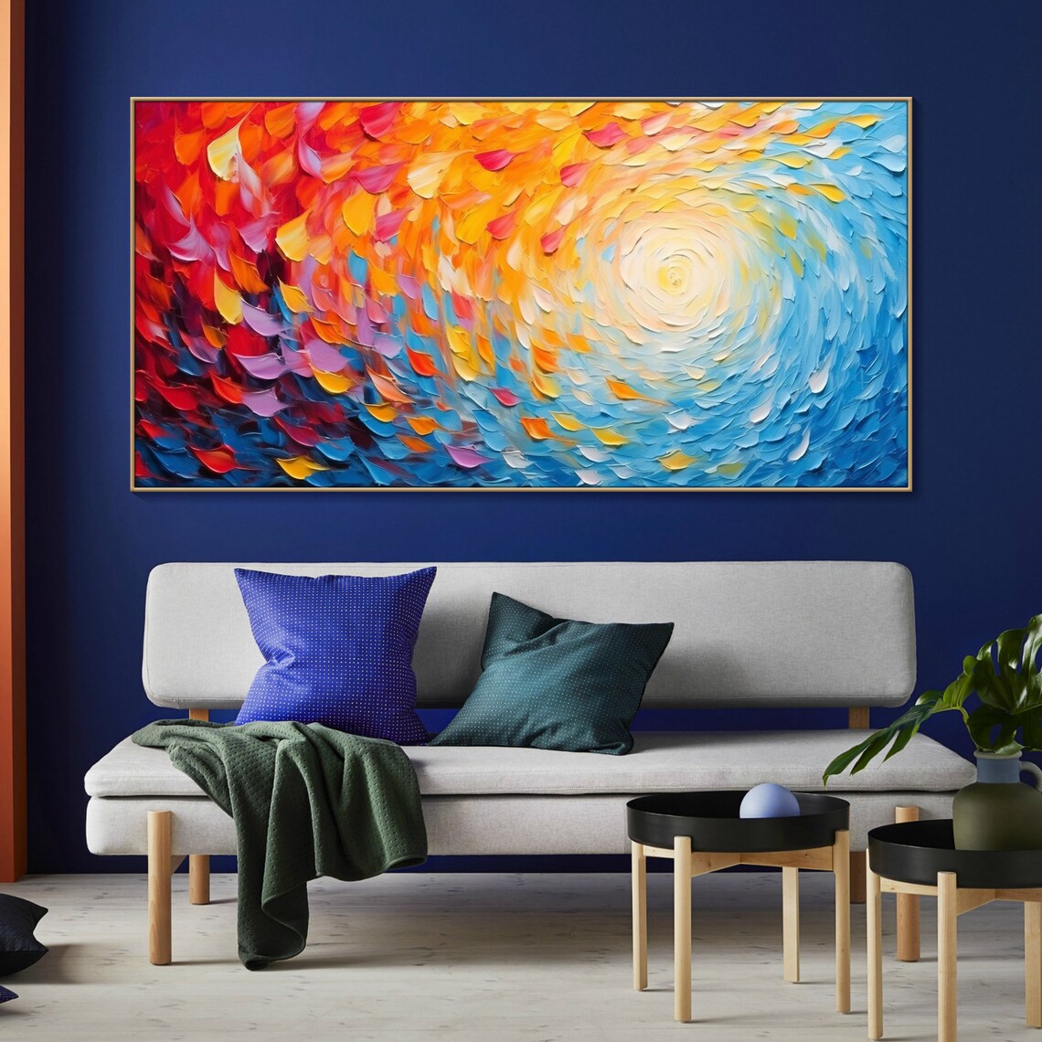 Blazing Sun Boho Art Print, Living Room Decor - Image 3