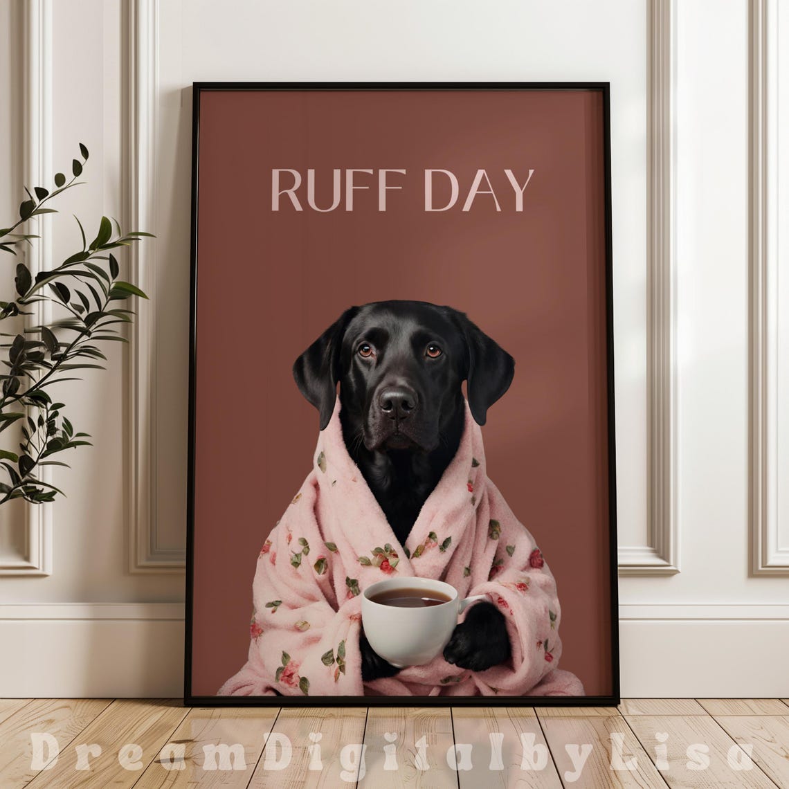Black Labrador Print, Funny Dog Gifts