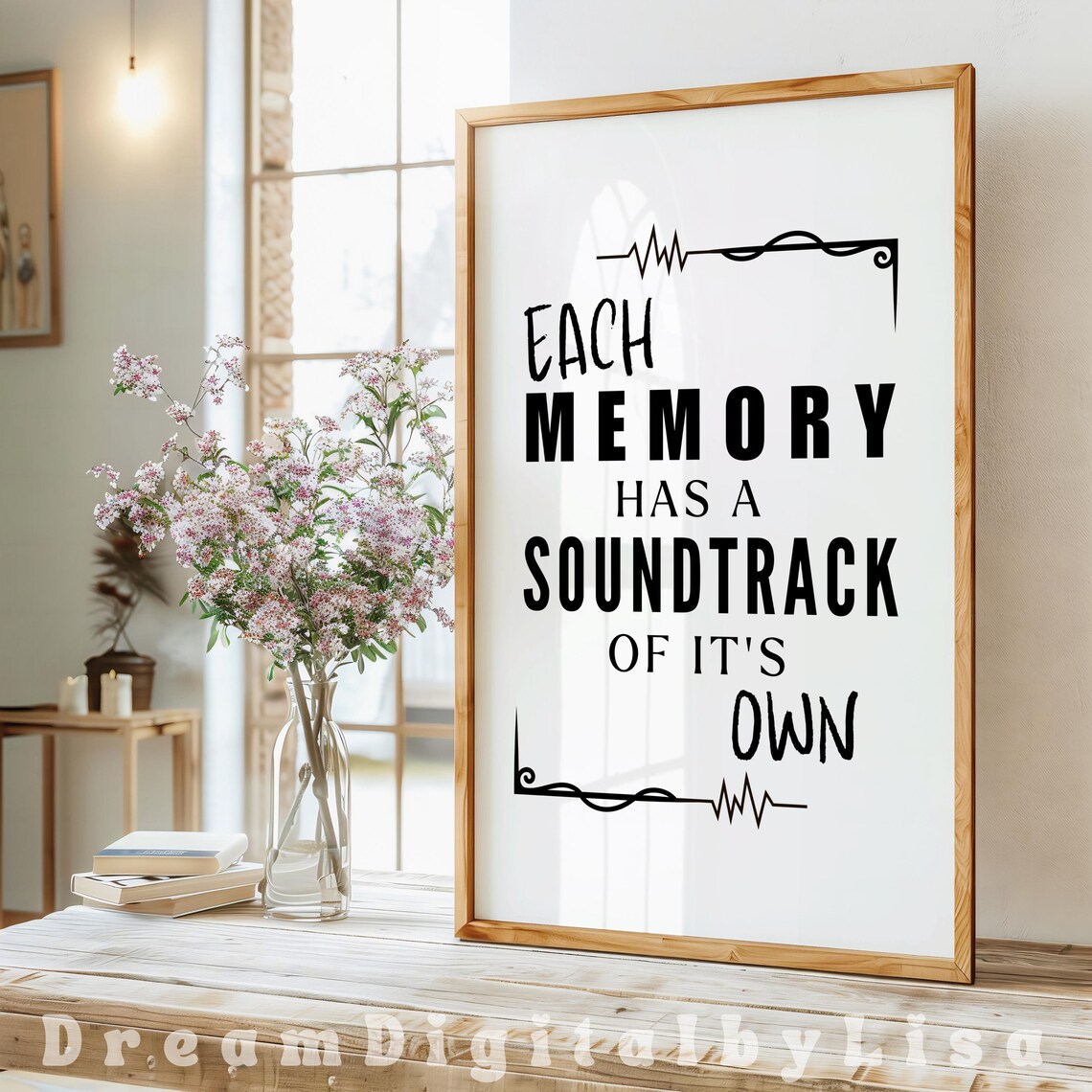Music Typography Quote Print, Music Lovers Gift - Image 2