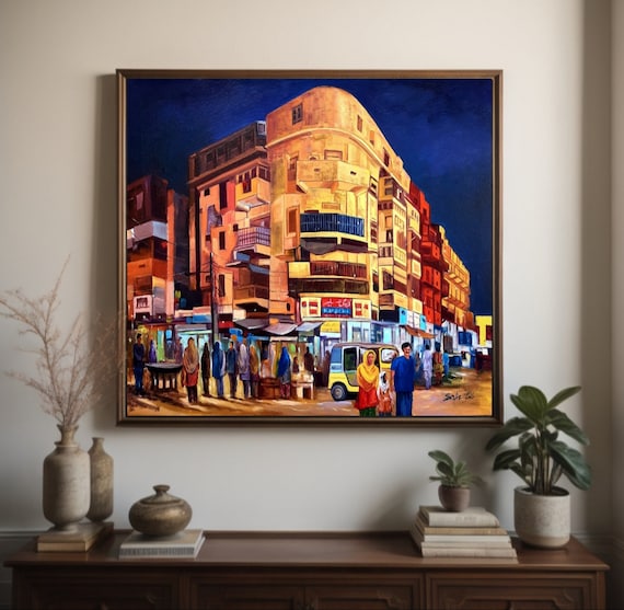 Old Karachi City Art Print, Travel Poster