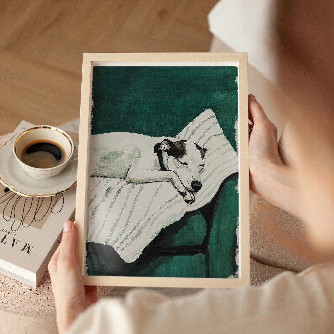 Jack Russell Terrier Sleeping Dog Art Print
