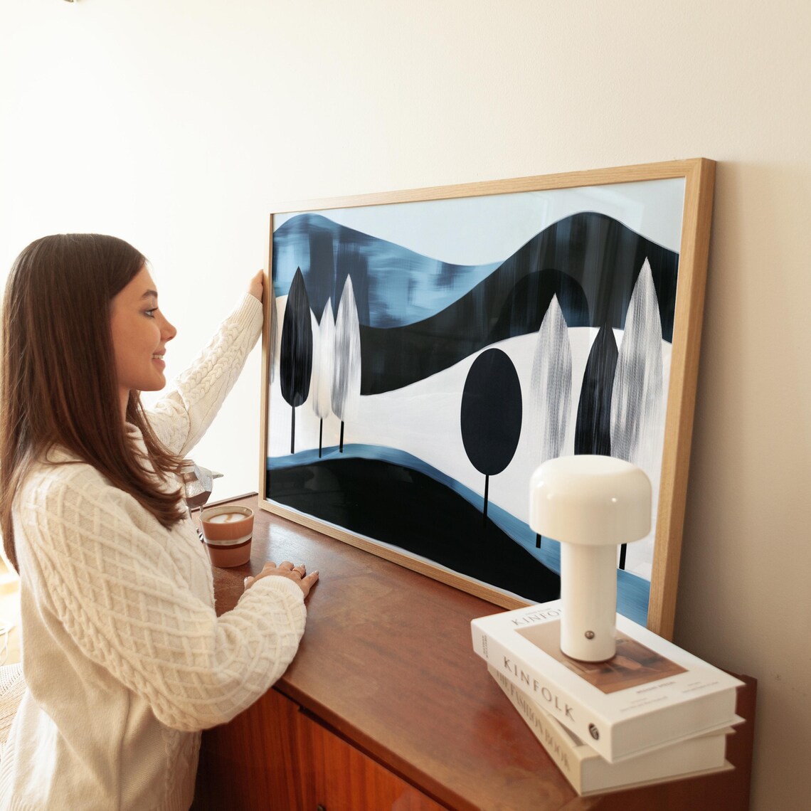 Modern Abstract Landscape, Minimalist Print - Image 2