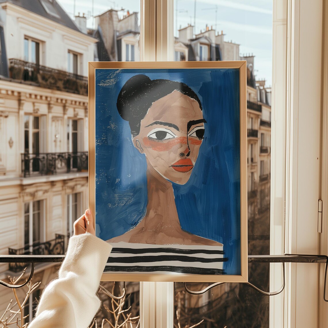 Bold Woman Portrait - Abstract Fashion Wall Art - Image 2