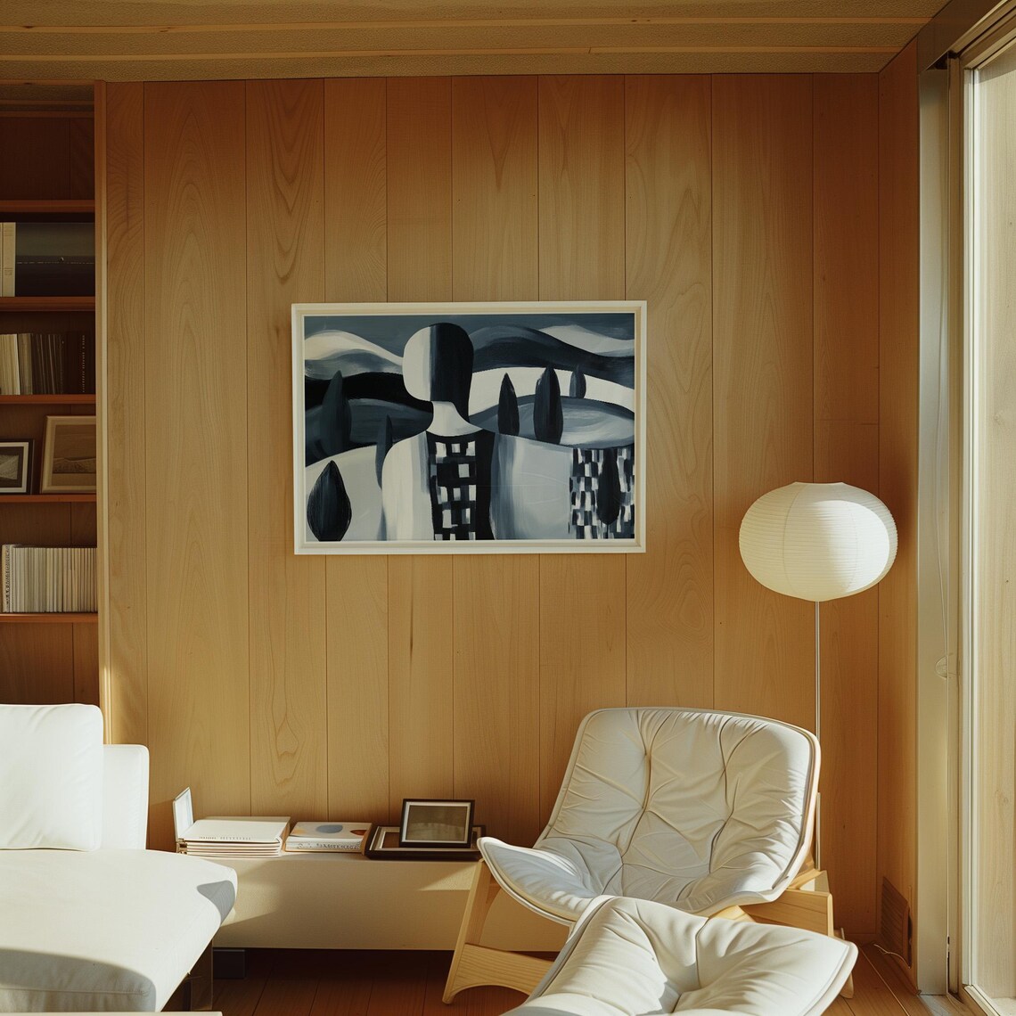Minimalist Abstract Figure Art, Faceless Portrait - Image 2