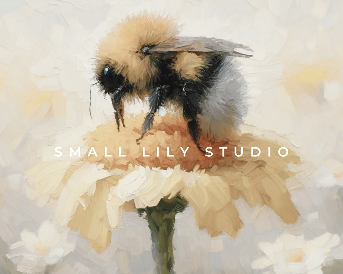 Cute Bee On Flower TV Art, Nursery Wall Art - Image 4