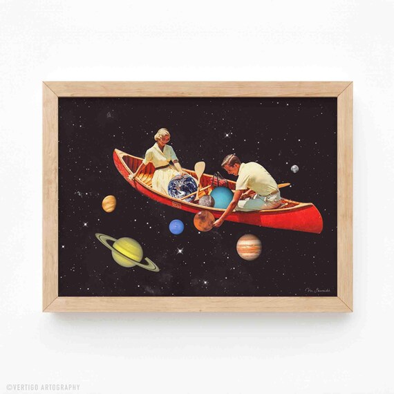 Big Bang Generation Cosmic Canoe Art Print