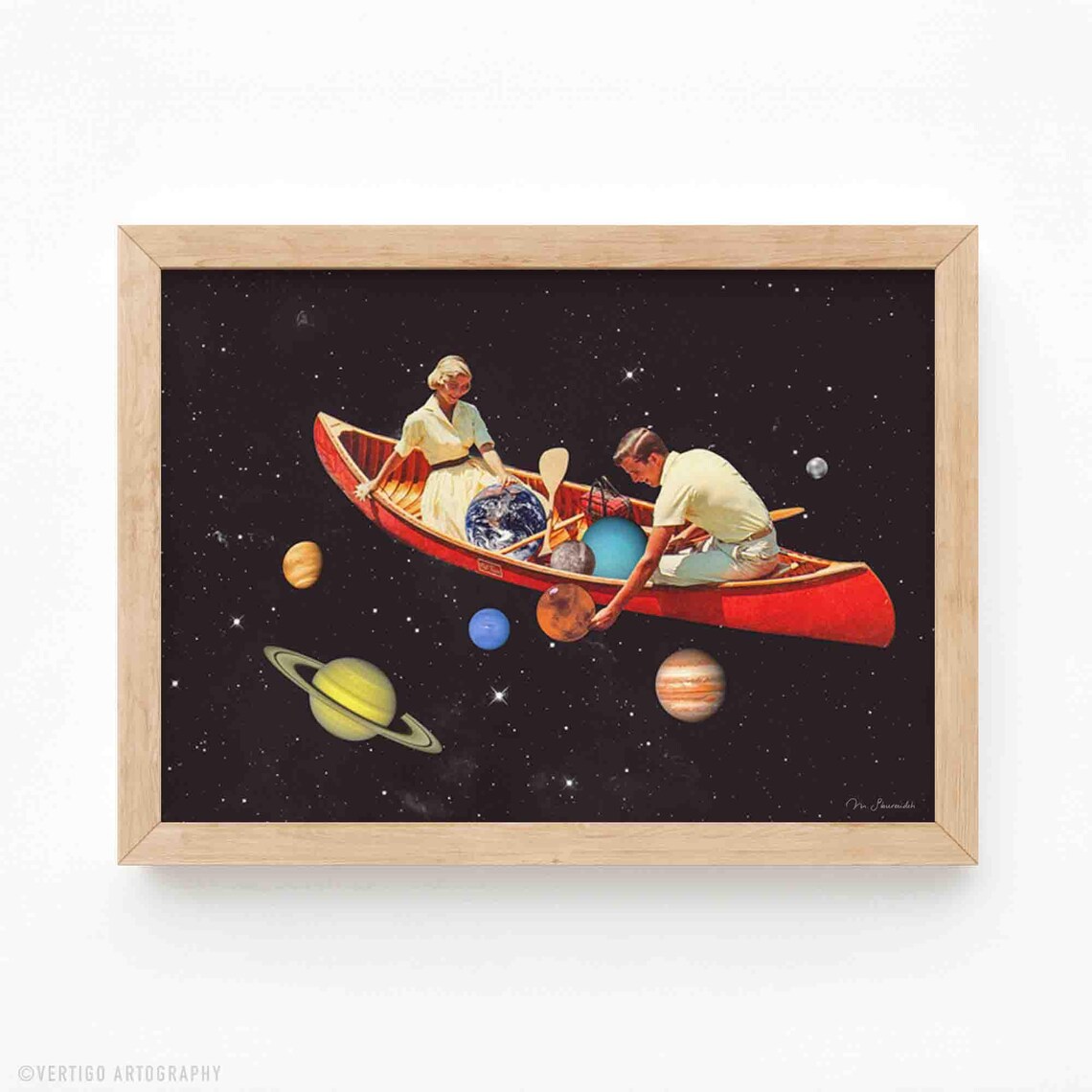 Big Bang Generation Cosmic Canoe Art Print