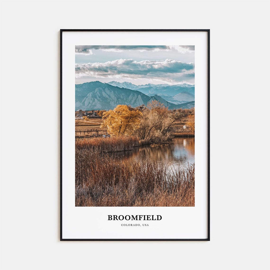 Broomfield Print Broomfield Photo Poster Broomfield Travel Wall Art Broomfield Map Print Broomfield Photography Print Colorado Usa