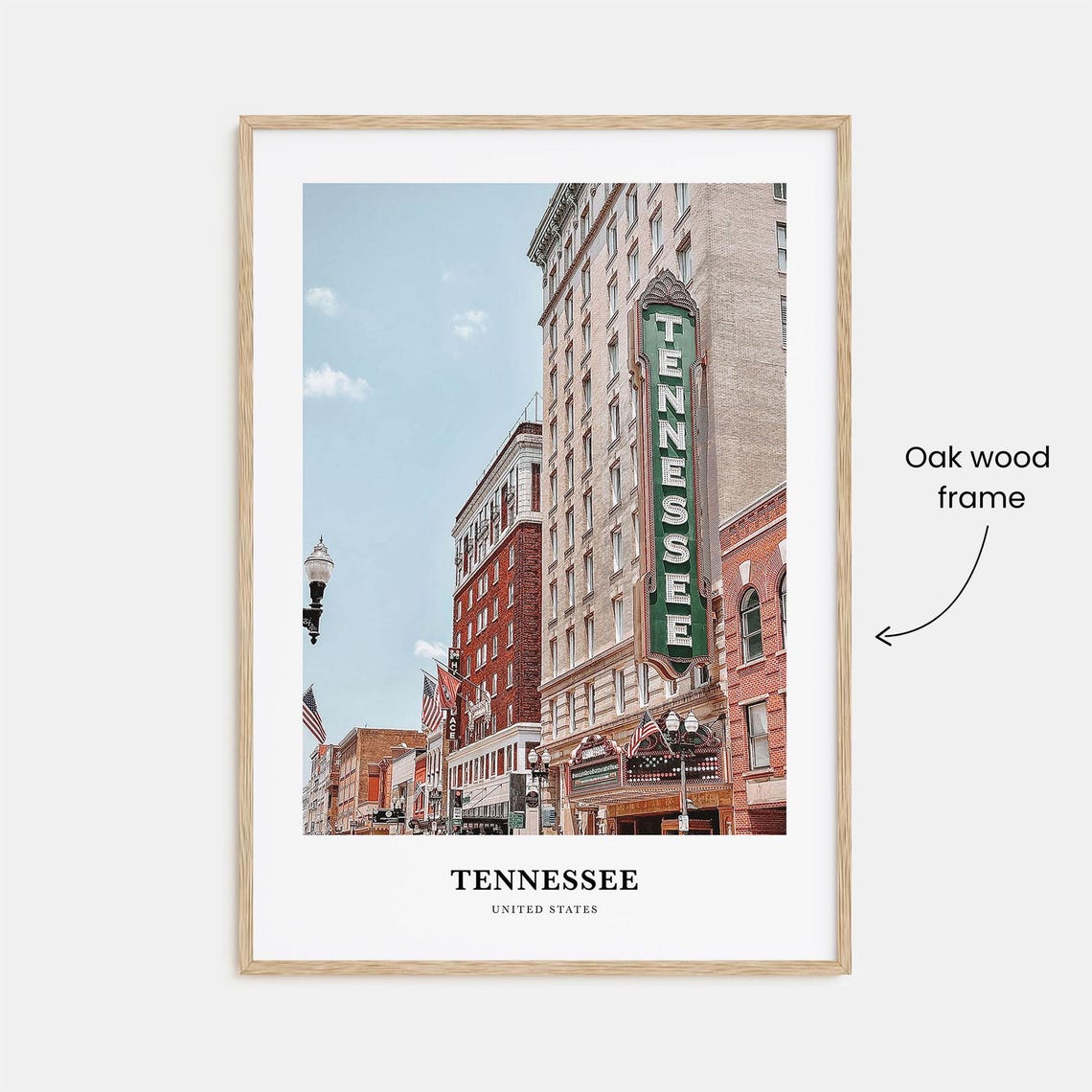 Tennessee Print No 1 Tennessee Photo Poster Tennessee Travel Wall Art Tennessee Map Print Tennessee Photography Print United States - Image 3
