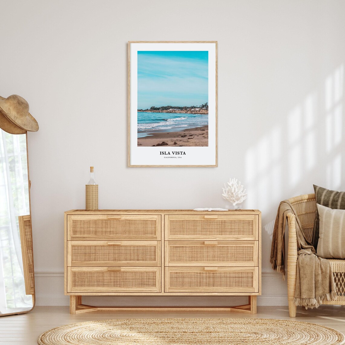 Isla Vista Travel Poster, California Map Art Print - Image 2