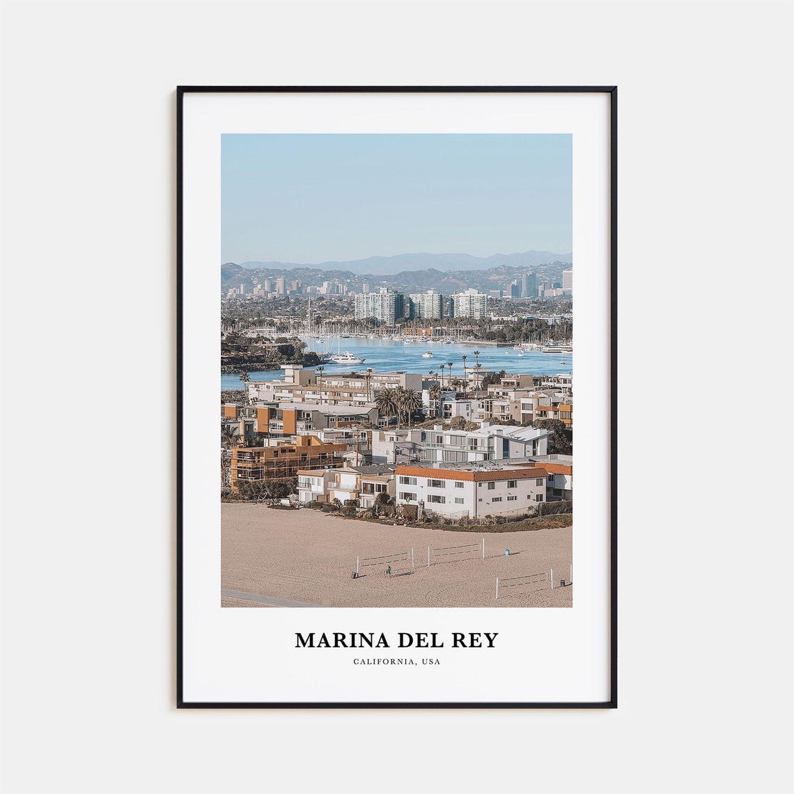 Marina Del Rey Print Marina Del Rey Photo Poster Marina Del Rey Travel Wall Art Marina Del Rey Map Print Marina Del Rey California Usa