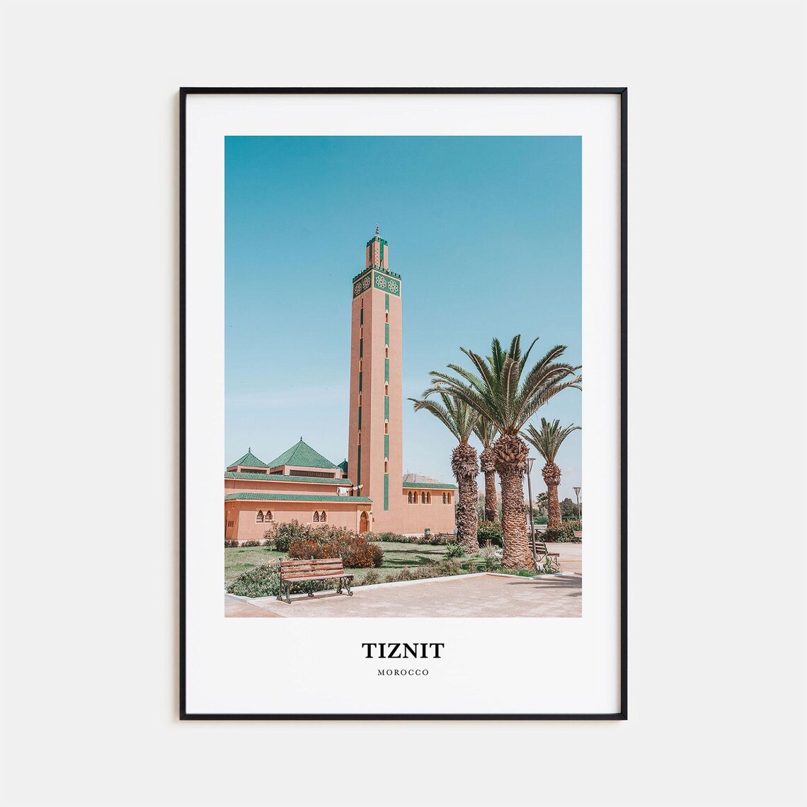 Tiznit Travel Poster, Morocco Map Wall Art