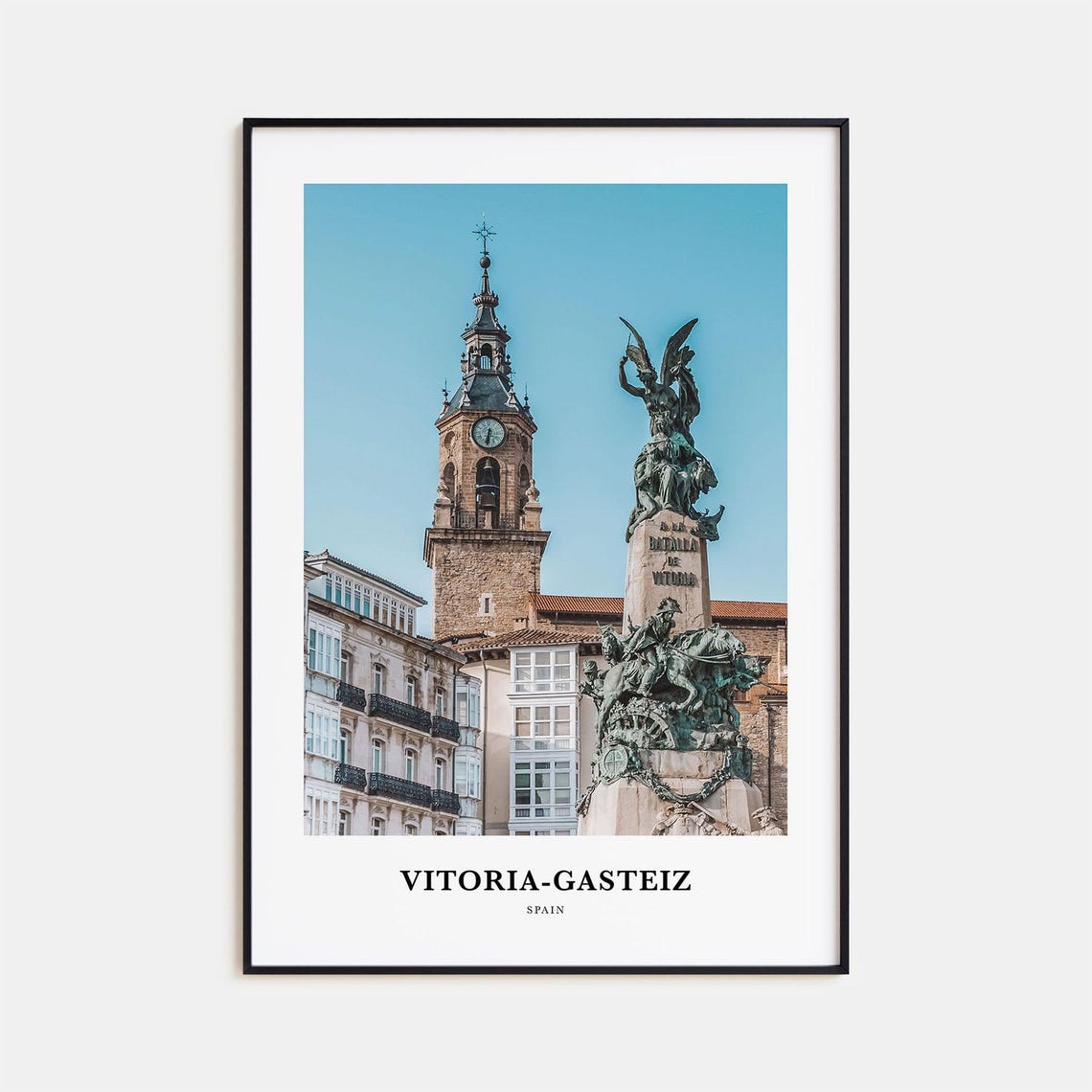 Vitoria-Gasteiz Battle Monument Old Town Stone Tower Spain Poster