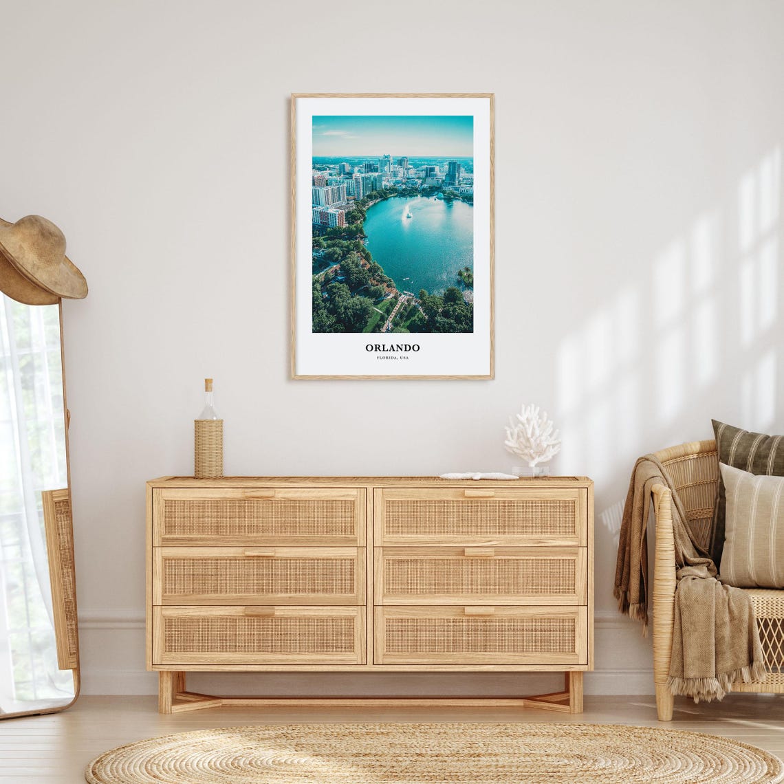 Orlando Print No 2 Orlando Photo Poster Orlando Travel Wall Art Orlando Map Print Orlando Photography Orlando Wall Dcor Florida Usa - Image 2