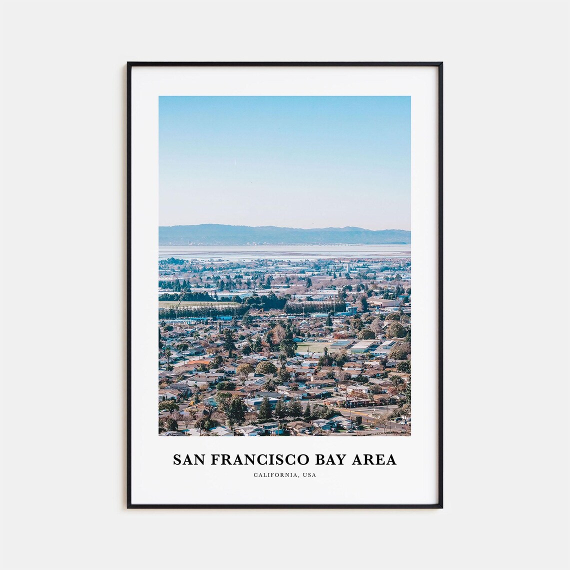San Francisco Bay Area Suburban View Rolling Hills Travel Photo Poster