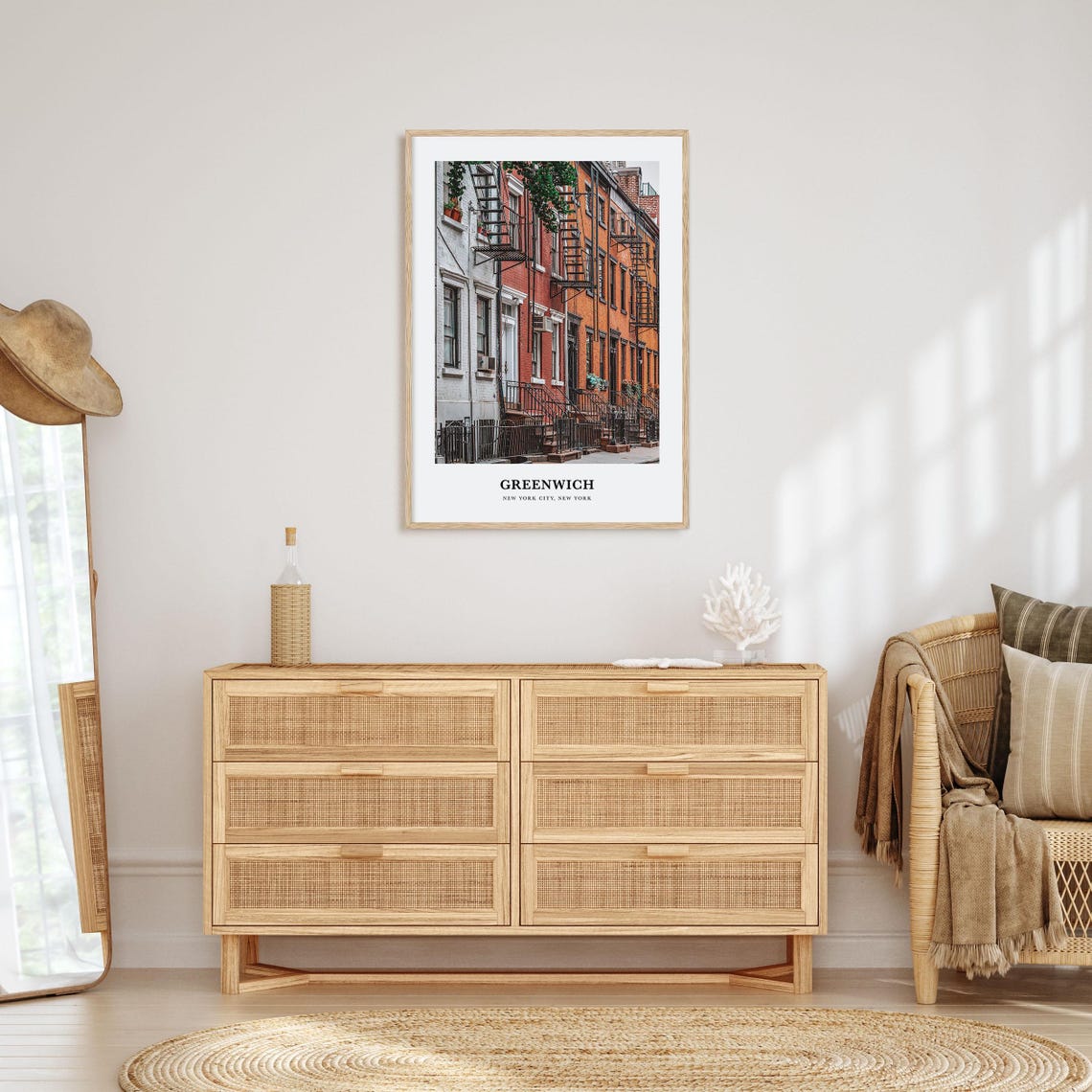Greenwich Print New York Greenwich Photo Poster Greenwich Travel Wall Art Greenwich Map Print Greenwich Photography New York City - Image 2