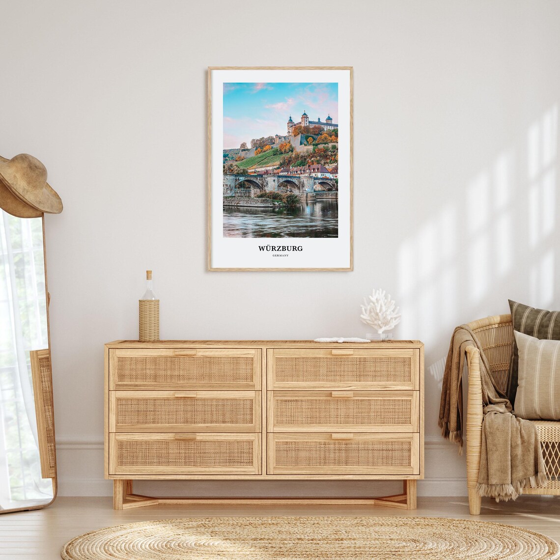 Wurzburg Travel Poster, Germany Wall Art Print - Image 2