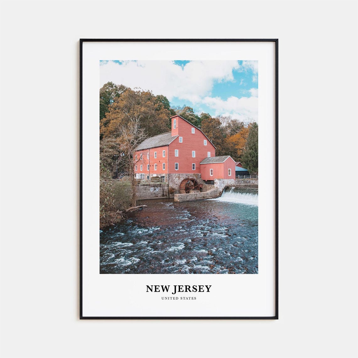 New Jersey Print No 1 New Jersey Photo Poster New Jersey Travel Wall Art New Jersey Map New Jersey Photography Print United States