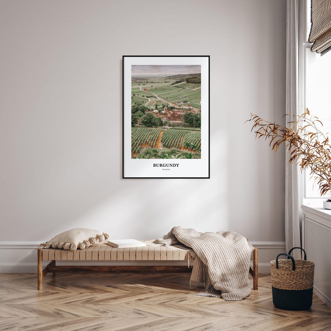 Burgundy Print Burgundy Photo Poster Burgundy Travel Wall Art Burgundy Map Print Burgundy Photography Print Burgundy Wall Dcor France - Image 3