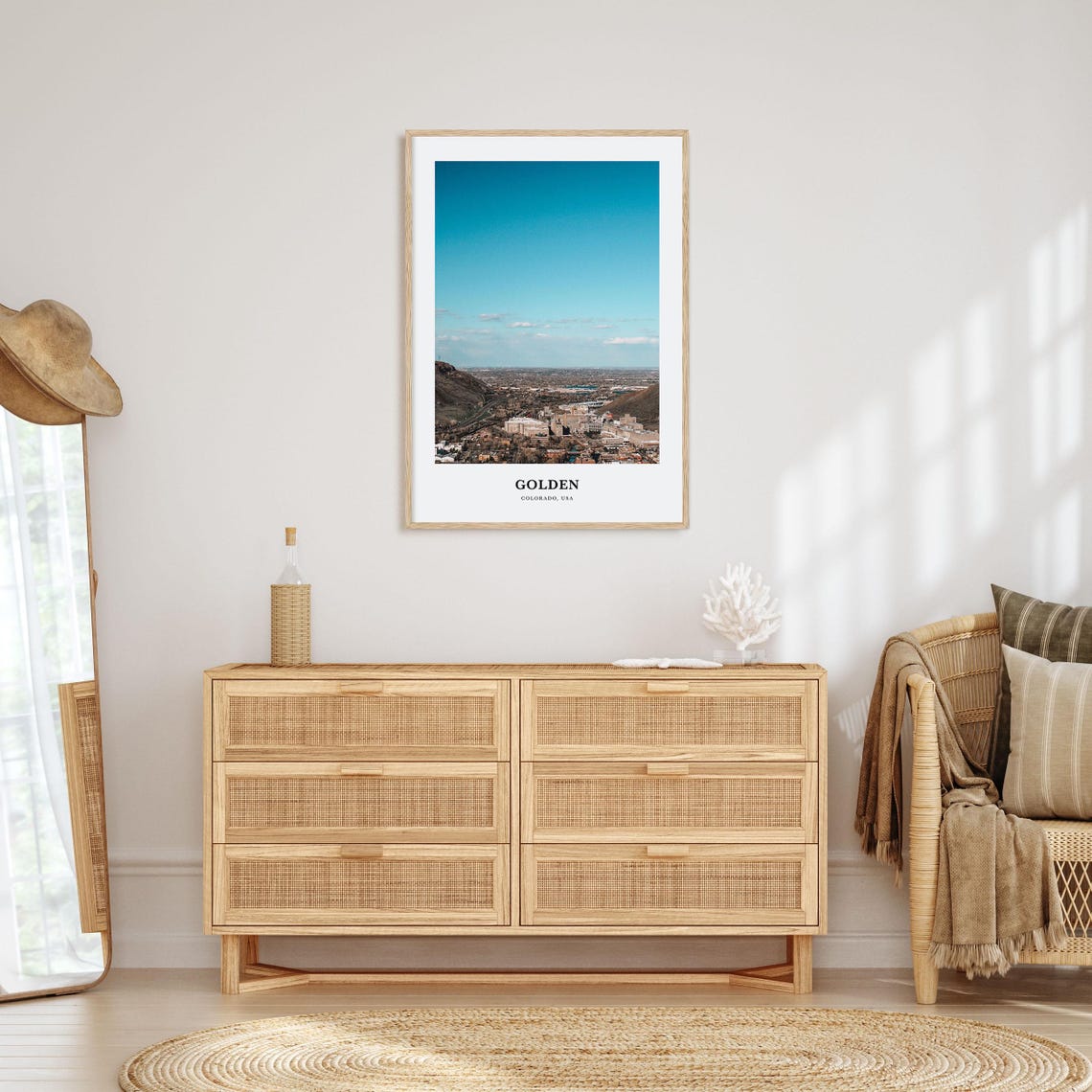 Golden Print Golden Photo Poster Golden Travel Wall Art Golden Map Print Golden Photography Print Golden Wall Dcor Colorado Usa - Image 2