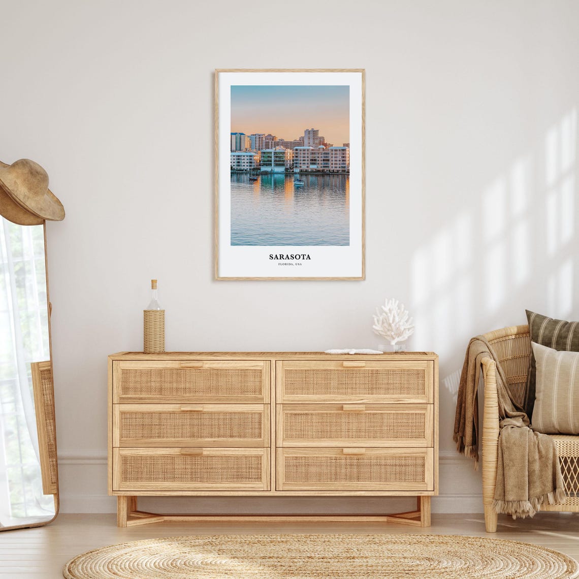 Sarasota Print Sarasota Photo Poster Sarasota Travel Wall Art Sarasota Map Print Sarasota Photography Sarasota Wall Dcor Florida Usa - Image 2