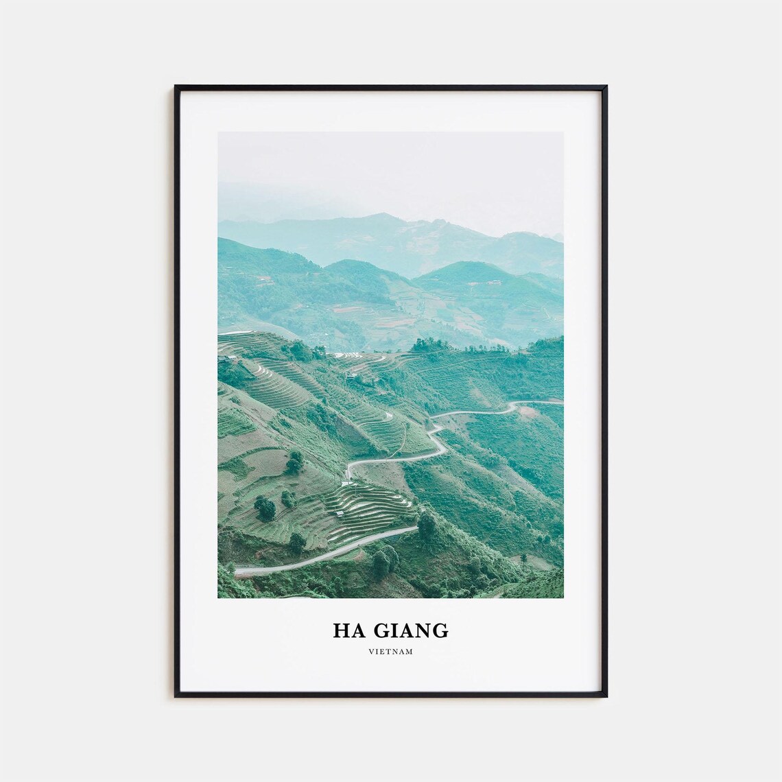 Ha Giang Travel Poster, Vietnam Place Print