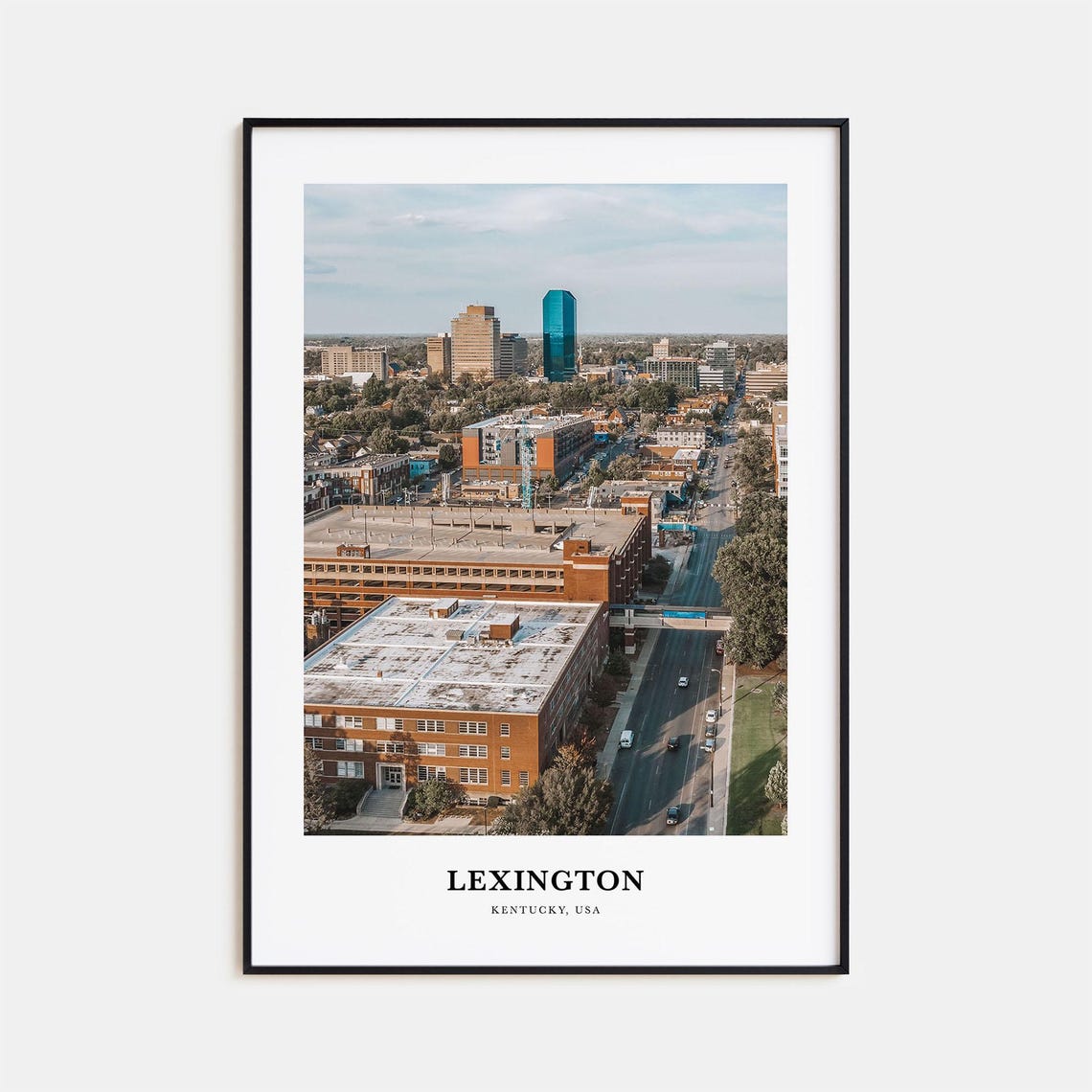 Lexington Print Kentucky Lexington Photo Poster Lexington Travel Wall Art Lexington Map Print Lexington Photography Print Usa
